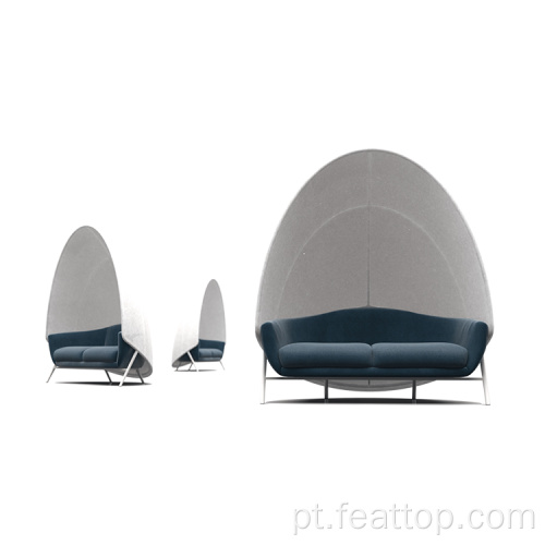 Capagem de assentos de sofá estofados de tecido /escritório de escritório acústico